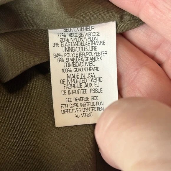 Theory Olive and Black Yaisa Pryor Blazer - Picture 4 of 6